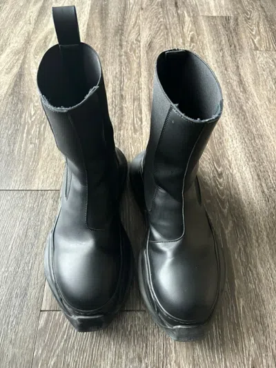 Pre-owned Rick Owens X Rick Owens Drkshdw Abstract Beatle Boots In Black