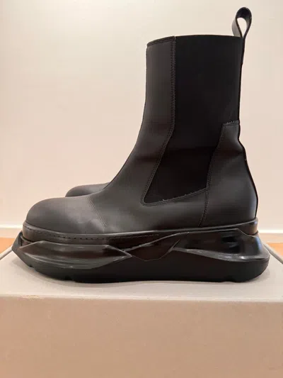 Pre-owned Rick Owens X Rick Owens Drkshdw Abstract Beetle Boots Eu45 Black