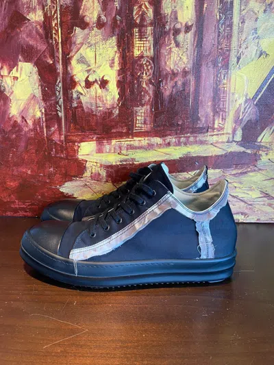 Pre-owned Rick Owens X Rick Owens Drkshdw Black Ramones Low With Trimmings Shoes