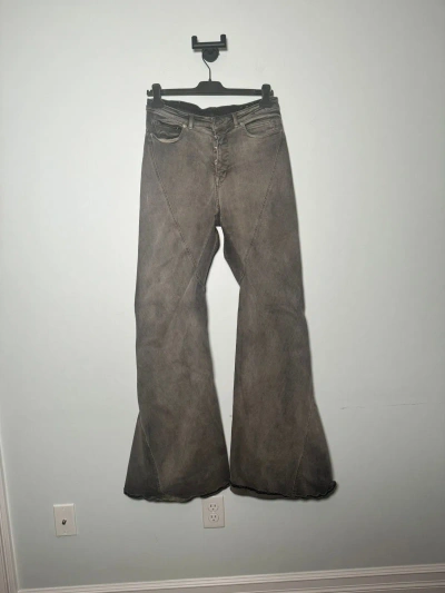 Pre-owned Rick Owens X Rick Owens Drkshdw Bolan Bootcut Jean Mineral Pearl In Grey Pearl