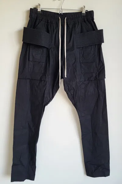 Pre-owned Rick Owens X Rick Owens Drkshdw Creatch Black Cargo Jogger Pants