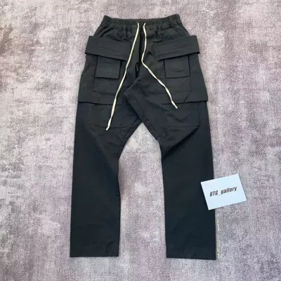Pre-owned Rick Owens X Rick Owens Drkshdw Creatch Cargo Pants Mu Nylon Version In Black