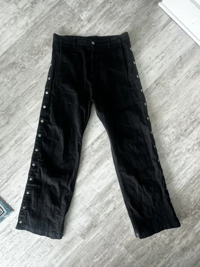 Pre-owned Rick Owens X Rick Owens Drkshdw Denim Pusher Pants In Black