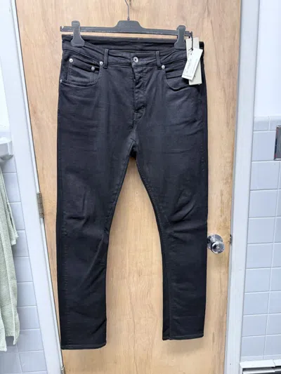 Pre-owned Rick Owens X Rick Owens Drkshdw Detroit Cut Denim In Black