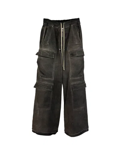 Pre-owned Rick Owens X Rick Owens Drkshdw Edfu Ss23 Double Cargo Bela Denim Pants In Dark Dust