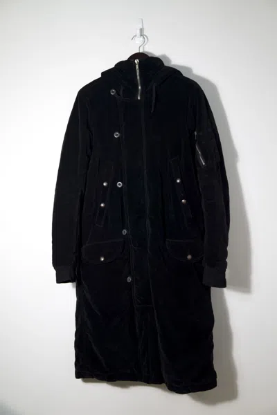 Pre-owned Rick Owens X Rick Owens Drkshdw Fw07 Crushed Velvet Exploder Parka In Black