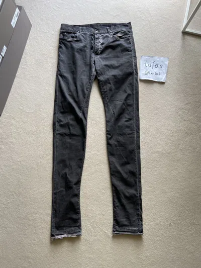 Pre-owned Rick Owens X Rick Owens Drkshdw Fw11 Early Drkshdw Mud Dyed Grey Distressed Denim In Mud Grey