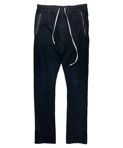 Pre-owned Rick Owens X Rick Owens Drkshdw Fw14 Rick Owens Moody Zipper Berlin Sweatpants In Black