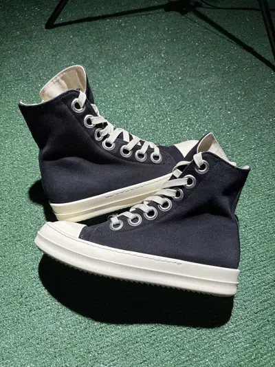 Pre-owned Rick Owens X Rick Owens Drkshdw Rick Owen's Ramones Drkshdw High Size 41 Shoes In Black