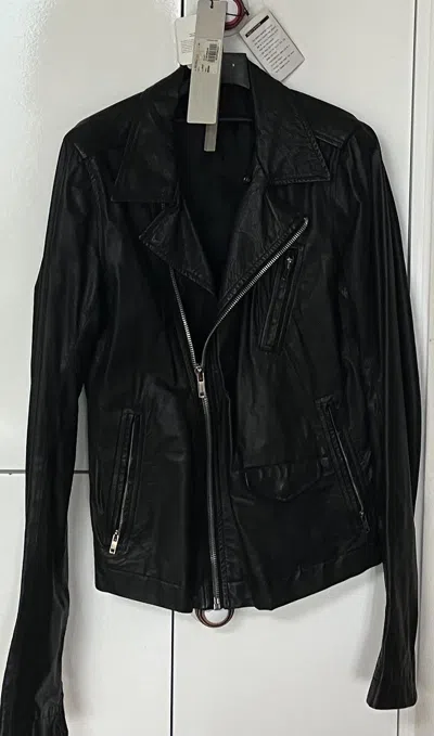 Pre-owned Rick Owens X Rick Owens Drkshdw Rick Owens 12ss Naska Calf Skin Leather Jacket