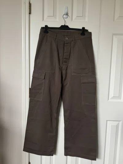 Pre-owned Rick Owens X Rick Owens Drkshdw Rick Owens Cargo Trousers In Dust In Dark Dust