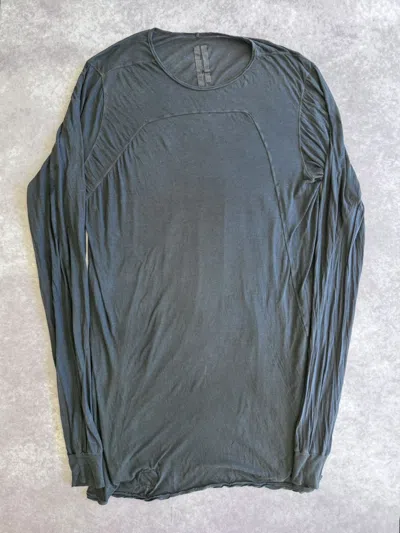 Pre-owned Rick Owens X Rick Owens Drkshdw Rick Owens Drkshw Long-sleeved T-shirt In Black