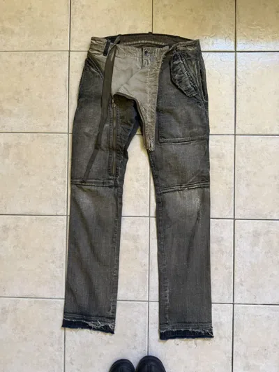 Pre-owned Rick Owens X Rick Owens Drkshdw Rick Owens Dust Double Layer Aircut In Gray