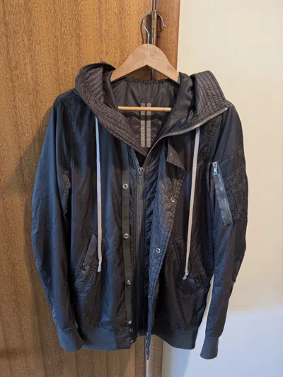 Pre-owned Rick Owens X Rick Owens Drkshdw Rick Owens Exploder Parka Bomber Jacket In Green