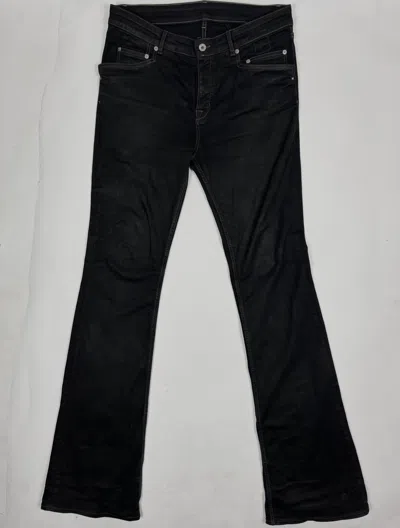 Pre-owned Rick Owens X Rick Owens Drkshdw Rick Owens Fw21 ”gethsemane” Tyrone Bootcut Jeans – Size 34 In Black