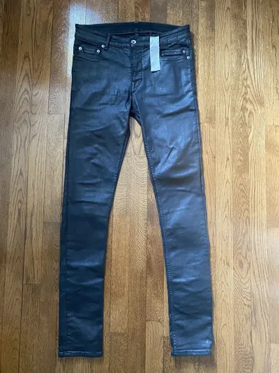 Pre-owned Rick Owens X Rick Owens Drkshdw Rick Owens Heavy Wax Tyrone Cut Denim In Black