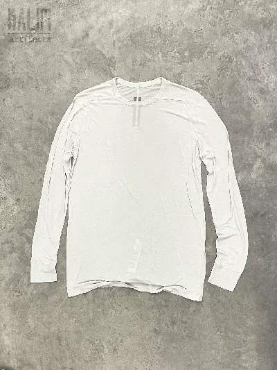 Pre-owned Rick Owens X Rick Owens Drkshdw Rick Owens Mainline Long Sleeve T-shirt Oyster In Oyster Pearl
