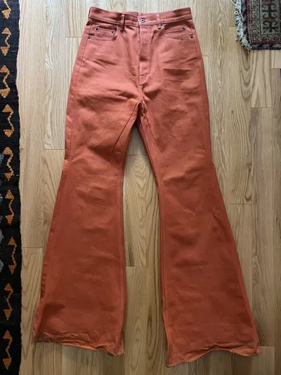 Pre-owned Rick Owens X Rick Owens Drkshdw Rick Owens Ss22 Fogachine Mij Bolans Bootcut Jeans Size 32