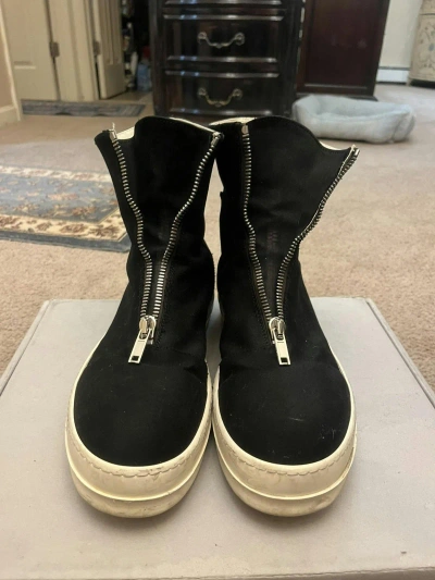 Pre-owned Rick Owens X Rick Owens Drkshdw Rickowens Front Zip Shoes In Black