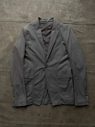 Pre-owned Rick Owens X Rick Owens Drkshdw Single Button Cotton Blazer In Brown