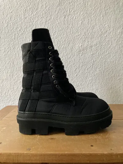 Pre-owned Rick Owens X Rick Owens Drkshdw S/s 24 "lido" Army Megatooth Boots Rick Owens Us11