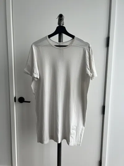 Pre-owned Rick Owens X Rick Owens Drkshdw Ss17 Level Tee In White