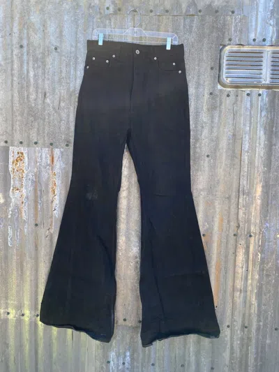 Pre-owned Rick Owens X Rick Owens Drkshdw Ss23 Drkshdw Selvedge Bolan's Bootcut
