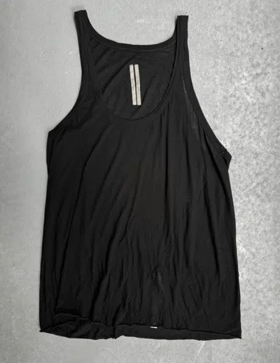 Pre-owned Rick Owens X Rick Owens Drkshdw Ss24 “lido” Black Sheer Oversized Tank Top