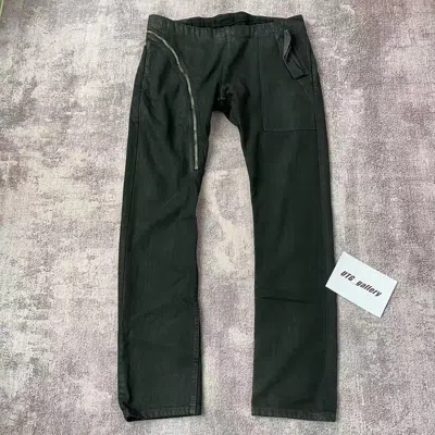 Pre-owned Rick Owens X Rick Owens Drkshdw Waxed Air Cut Denim Jeans 16fw - Xl