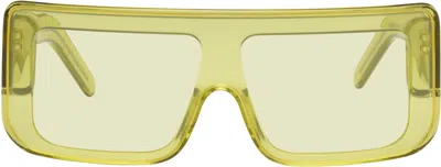Rick Owens Yellow Documenta Sunglasses In Multi