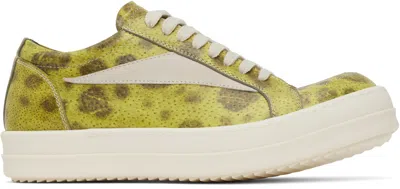 RICK OWENS YELLOW HOLLYWOOD VINTAGE SNEAKS SNEAKERS