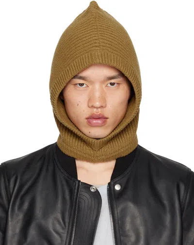 Rick Owens Yellow Porterville Hood In 62 Honey