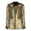 Rick Owens Sheer Fabric Long Sleeves Shirt With Pocket In Acid