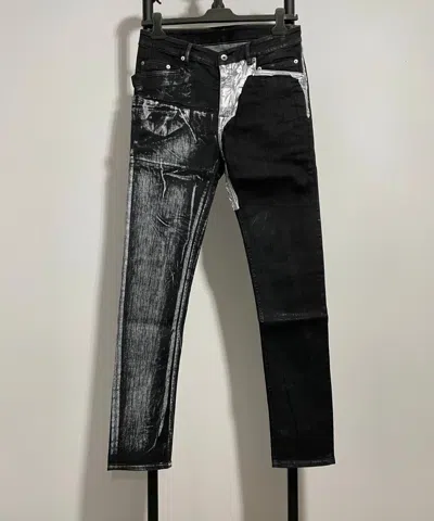 Pre-owned Rick Owens Yin And Yang Panels Trousers In Black
