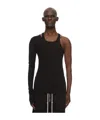Rick Owens Ziggy Banana Tank Top In Black
