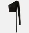 Rick Owens Ziggy One-shoulder Crop Top