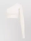 Rick Owens Ziggy One-shoulder Stretch Top In Neutrals
