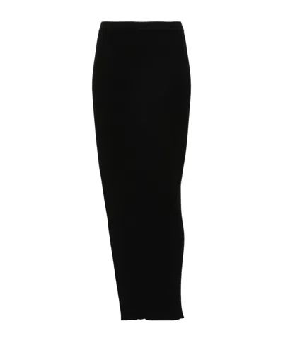 RICK OWENS RICK OWENS ZIGGY SIDE SLIT SKIRT