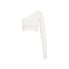 Rick Owens One-shoulder White Cropped Top