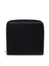 Rick Owens Zip-around Leather Wallet In Black