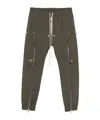Rick Owens Bauhaus Green Pants With Elastic Waist In Cotton Stretch Man In Green