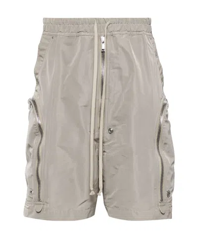 Rick Owens Zip-detail Drawstring Shorts In Nude ModeSens