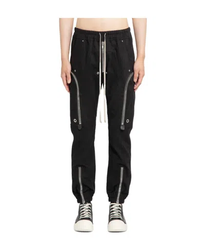 Rick Owens Zip-detail Straight-leg Trousers In Black