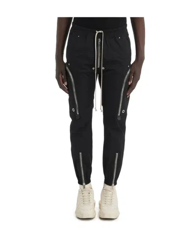 RICK OWENS RICK OWENS ZIP-UP POCKET DRAWSTRING PANTS