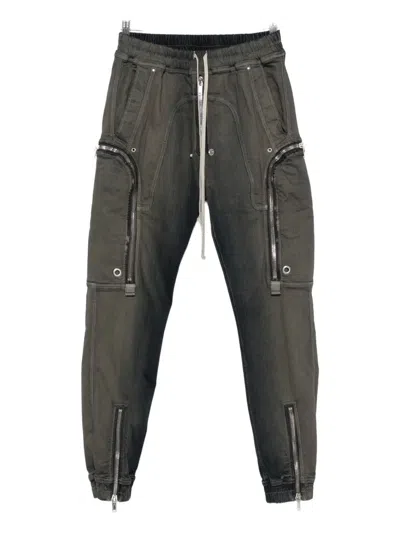 Rick Owens Zip-detail Trousers In Gold