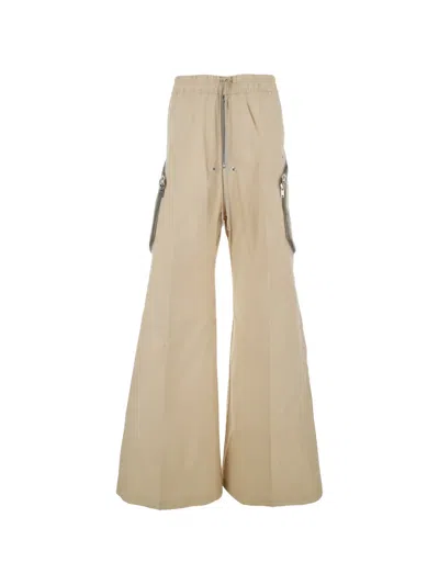 Rick Owens Pantaloni-heizer Belas-sand In Neutral