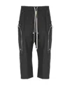 Rick Owens Zip-pocket Drawstring Trousers In Black