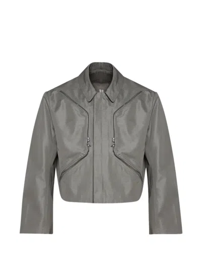 Rick Owens Zip-fastening Jacket In Gray