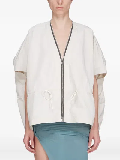 Rick Owens Zip-fastening Jacket In Neutral