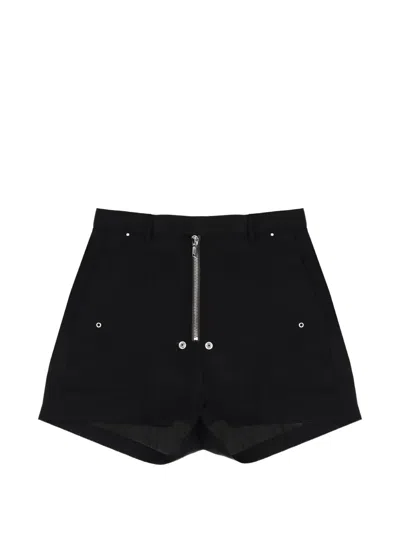 Rick Owens Tailored Shorts Featuring Belt Loops Back Pockets In Black
